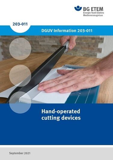 DGUV Information 203-011 (BGI 721): Hand-operated cutting devices