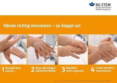 Richtig eincremen  DIN A3