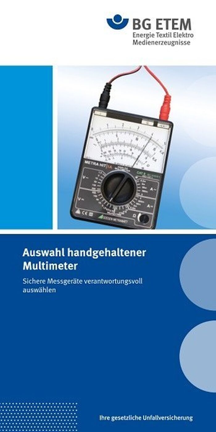 Auswahl sicherer handgehaltener Multimeter