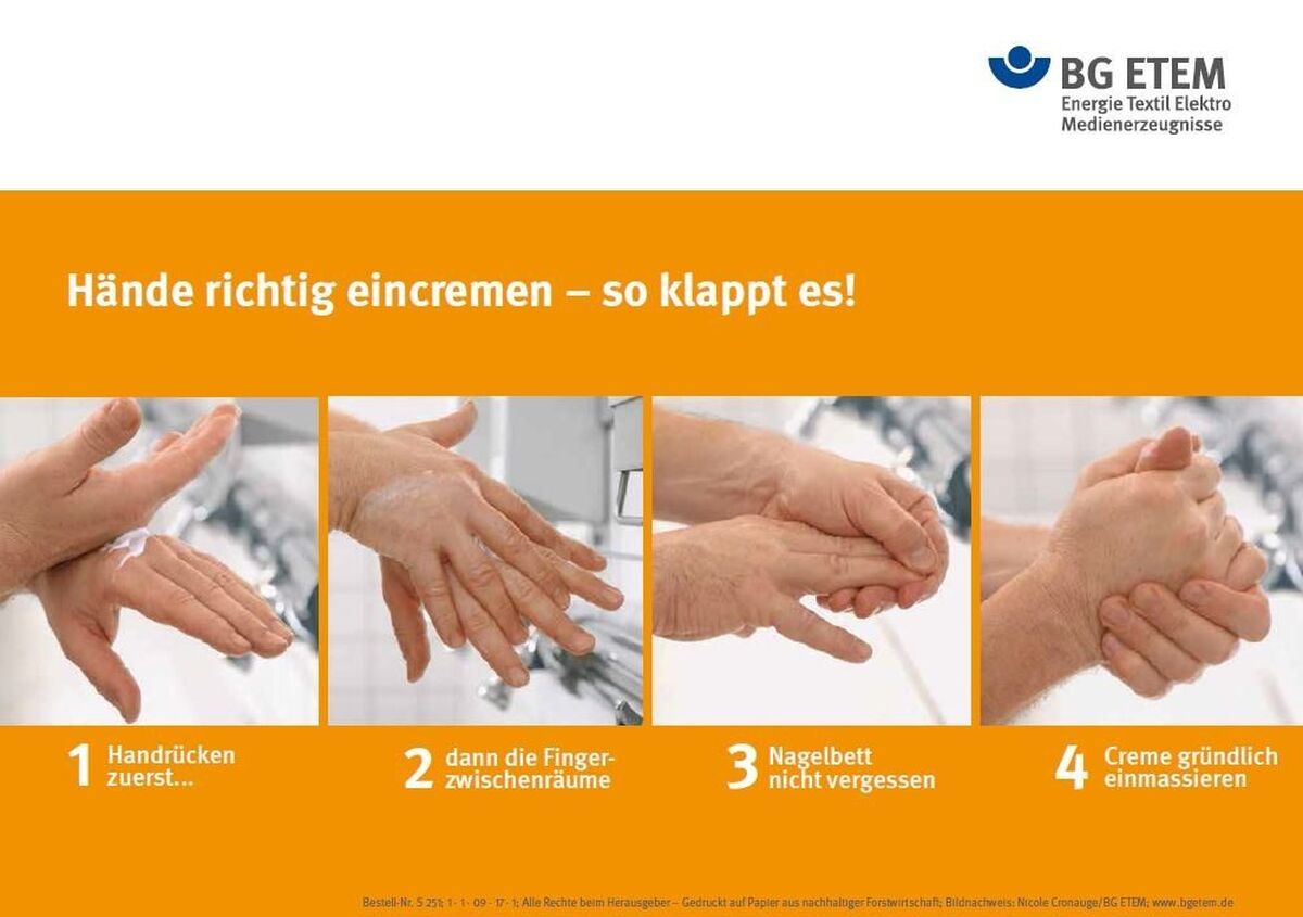 Richtig eincremen  DIN A4