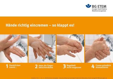 Richtig eincremen  DIN A4