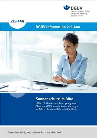 DGUV Information 215-444: Sonnenschutz im Büro